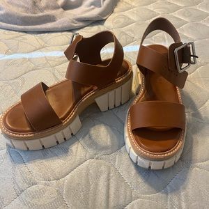 Brown Platform Sandals
